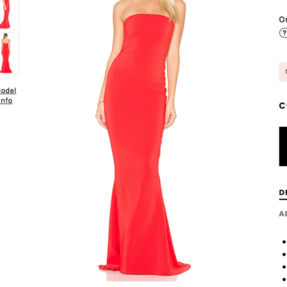 Red long Nookie Dress
